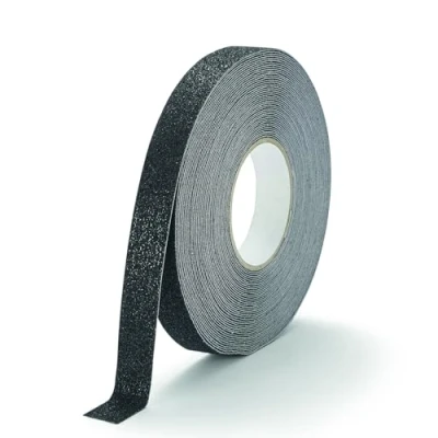 Abbildung von Durable Antirutschband grob DURALINE GRIP+, 25 mm x 15 m, zur Sicherung von Treppen, Rampen etc., schwarz, 109401