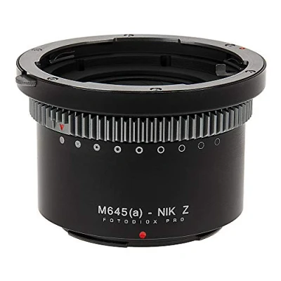 Abbildung von Fotodiox Pro Lens Mount Adapter Compatible with Mamiya 645 (M645) AF/AF D Lenses on Nikon Z Cameras