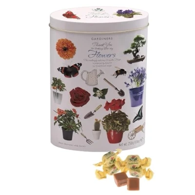 Abbildung von Gardiner&#039;s of Scotland Vanilla Fudge &quot;Flowers&quot; Tin 250g, 1er Pack (1 x 250 g)