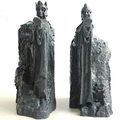 Abbildung von LISAQ Hobbit Third Die Tore von Gondor Argonath Statue Buchstützen 14cm Harz Buchhalter