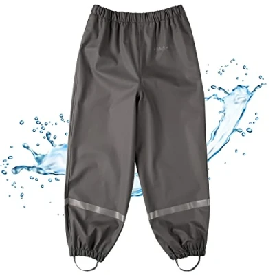 Abbildung von BMS Regen und Matschhose Regenbundhose für Kinder 100% wasserdicht nachhaltig ideal den Waldkindergarten