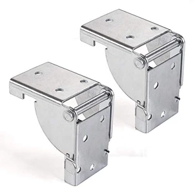 Abbildung von SO TECH® Winkelbeschlag Klapptischbeschlag Klappbeschlag Klappkonsole (2 St), für Tischbeine 38 x mm