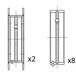 Abbildung von Kurbelwellenlager FAI AutoParts BM1037 STD