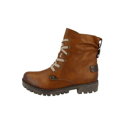 Abbildung von Rieker Eagleambor Schnürstiefelette, Damen, Größe: 37, Cayenne/chestnut Schuhe