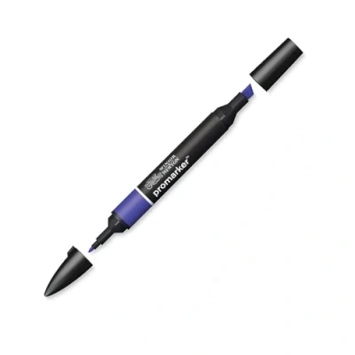 Abbildung von Winsor &amp; Newton &quot; ProMarker 0203302 Professioneller Layoutmarker 2 Spitzen, fein breit für Zeichnungen, Design Layouts Preussischblau