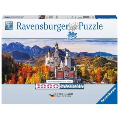 Abbildung von Ravensburger Puzzle Deutschland Collection Panorama Schloss Neuschwanstein Bayern 15161, 1000 Puzzleteile