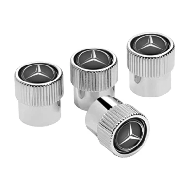 Abbildung von Mercedes Benz Collection Ventilzierkappe 4 teiliges Set Kunststoff verchromt, schwarz