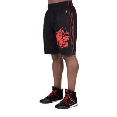 Abbildung von Gorilla Wear OLD School Workout Shorts, Herren, Größe: S/M, Red
