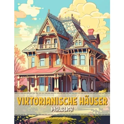 Abbildung von Viktorianische Häuser Malbuch: Historische Architektur Aktivitätsbuch Malvorlagen Für Erwachsene, Jugendliche Und Kinder Lustige Einfache Idee ... Männer, Frauen Senioren