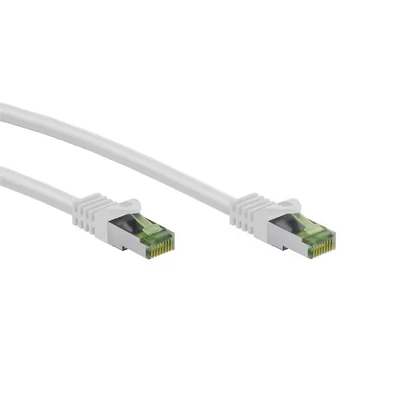 Abbildung von Goobay 61109 CAT 8.1 Rohkabel Netzwerkkabel/LAN Kabel Highspeed 40Gbits Patchkabel mit S/FTP PiMF Schirmung/weiß / 10M
