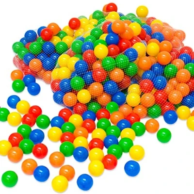 Abbildung von Littletom 1200 Bälle für Bällebad Plastik Kinder Spielbälle Babyball zum Greifen Plastikbälle Bällchenbad Hüpfburg Bällepool Baby Ball Spielzeug Set Trampolin Spielzelt Laufstall