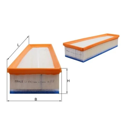 Abbildung von Luftfilter KNECHT LX 4943