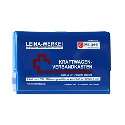 Abbildung von Leina Werke 10057 KFZ Verbandkasten Star II, Blau/Weiß/Rot