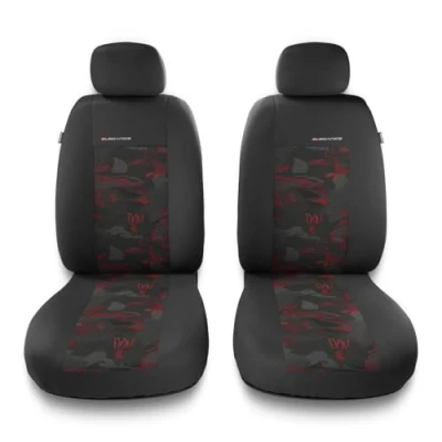 Abbildung von Mossa Universal Sitzbezüge Auto kompatibel mit Mitsubishi ASX (2010 2021) Vordersitze Autositzbezüge Schonbezüge 2UNE RD