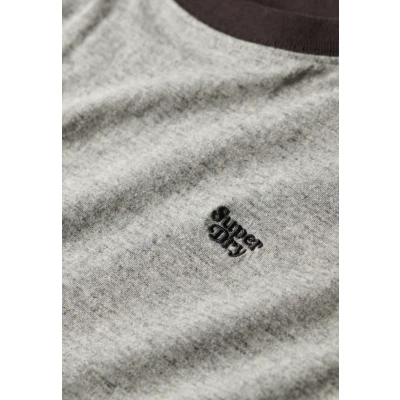 Abbildung von Superdry Essential LOGO Raglan Tshirt print Bison black athletic grey marl, Damen, Größe: 38, marl
