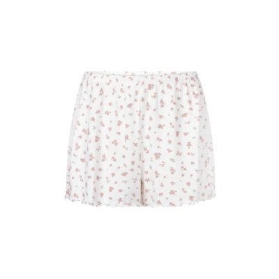 Abbildung von Hunkemöller Gerippte Pyjamashorts Weiß