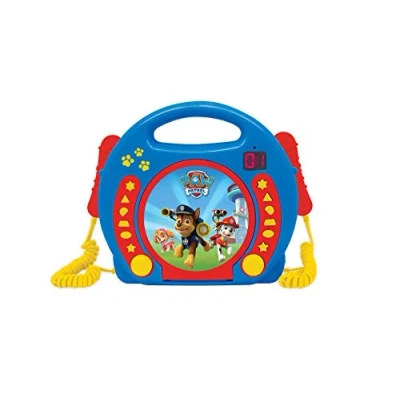 Abbildung von Lexibook Tragbarer CD Player mit 2 Mikrofonen Paw Patrol Helfer auf vier Pfoten