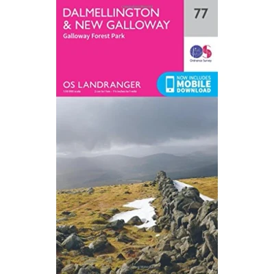 Abbildung von Dalmellington &amp; New Galloway, Galloway Forest Park (OS Landranger Map, Band 77)