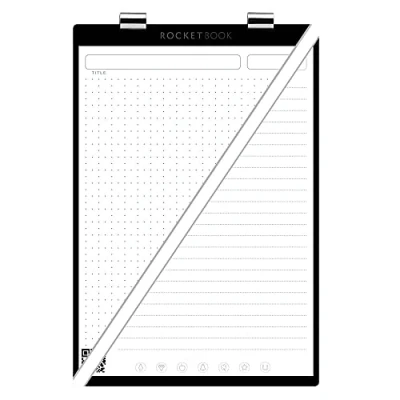 Abbildung von Rocketbook Orbit Executive Page Pack intelligenter wiederverwendbarer Notizblock Punktraster &amp; liniert