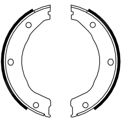 Abbildung von ABE CRG002ABE Handbremsbeläge Hinterachse FORD: Escort 5 Schrägheck