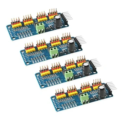 Abbildung von 4PCS PCA9685 16 Kanal 12 Bit PWM Servotreiberplatine IIC Schnittstelle Modulcontroller Kompatibel mit Raspberry Pi