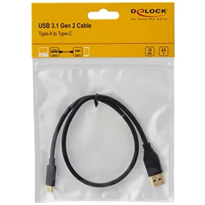Abbildung von DeLOCK USB ausziehbares Ladekabel 2in1 für Smartphones und Tablets/USB zu C, rot/schwarz