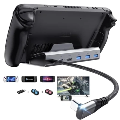 Abbildung von YCE Dockingstation 5 in 1 USB Hub with HDMI 2.0 4K@60Hz,3 USB3.0 Ports,USB C 100W PD,Steam Deck Accessories für steam Valve Deck/Rog Ally/Switch/Legion Go