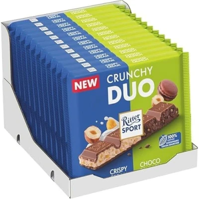 Abbildung von Ritter Sport Crunchy Duo Schokolade, 12er Pack (12 x 218g)