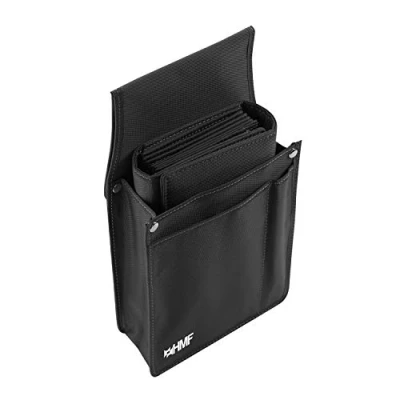 Abbildung von HMF Kellnerbörse Kellnerportemonnaie mit Holster (2er Set), 14 cm x 26 5,5 cm, schwarz