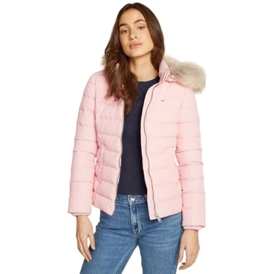 Abbildung von Tommy Jeans Steppjacke TJW BASIC HOODED DOWN JACKET EXT mit Logostickerei