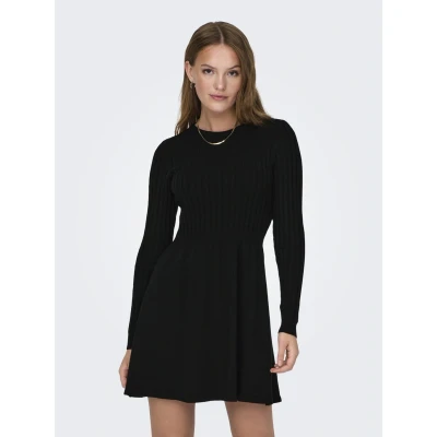 Abbildung von ONLY Strickkleid, Damen, Größe: Large, Black