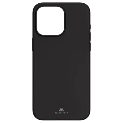 Abbildung von Black Rock Hülle für iPhone 15 Pro Max (MagSafe kompatibel, Wireless Charging slim, ultraslim, antibakteriell, Cover, Handyhülle Max, Case, Silikonhülle, Silikon) schwarz