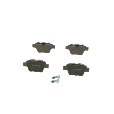 Abbildung von BOSCH 0 986 494 099 Bremsbelagsatz Low Metallic mit Anti Quietsch Blech, Schrauben Zubehör PEUGEOT: 207 CC, 307 SW, Schrägheck