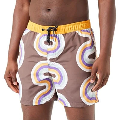 Abbildung von JACK&amp;JONES Herren JPSTFIJI JJSWIM Belize LY Badeshorts, Chestnut, S