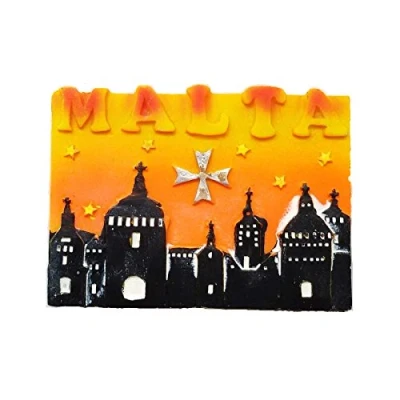 Abbildung von wedaredai Malta 3D Kühlschrank Magnet berühmten Tourist Souvenirs, Kunstharz Aufkleber Magnet, Haus und Küche Dekoration