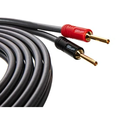 Abbildung von QED XT40i Referenz Lautsprecherkabel mit X Tube Technologie, abgeschlossen Airloc Bananensteckern, 2 m langes Paar