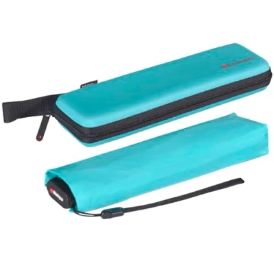 Abbildung von Knirps® Taschenregenschirm US.050 Ultra Light Slim Manual im stabilen Etui, extrem leicht und super kompakt
