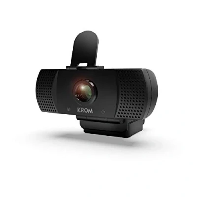 Abbildung von KROM Webcam KAM NXKROMKAM Webkamera entwickelt für Gaming, 1080p, 30fps, integriertes mikrofon, stativ im lieferumfang, USB, Schwarz