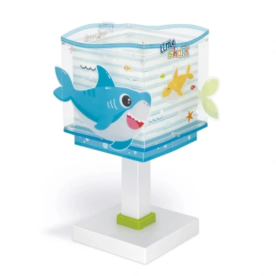 Abbildung von Dalber Kinder Tischlampe Nachttischlampe kinderzimmer Little Shark Haie Tiere, Kinderzimmer, Nachttischlampe, 63471, E14