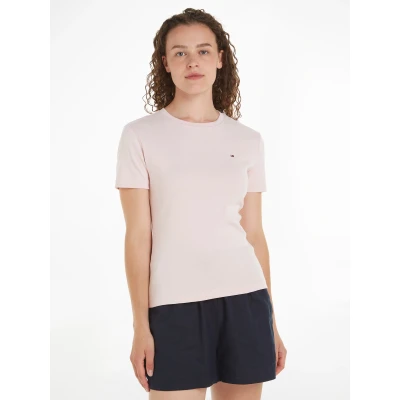 Abbildung von Tommy Hilfiger NEW SLIM CODY Tshirt basic, Damen, Größe: XXL, Whimsy pink