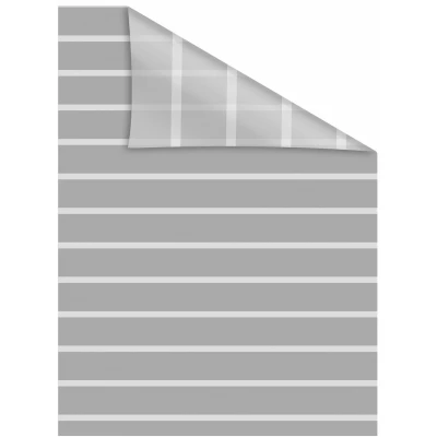 Abbildung von LICHTBLICK ORIGINAL Fensterfolie &quot;Streifen&quot;, 1 St., blickdicht, strukturiertKlebepunkte, selbstklebend, Sichtschutz