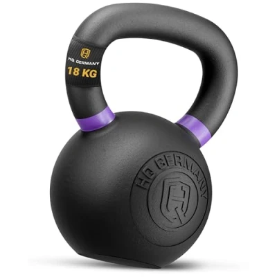 Abbildung von HQ Germany® Powdercoat Kettlebell Vollguss 2 32kg Starter Sets ±2,0% Gewichtstoleranz, Gewicht:18KG