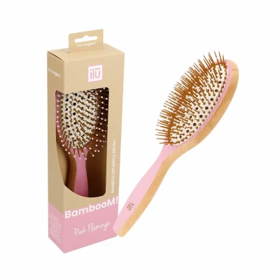 Abbildung von Bamboom Detangler Pink Flamingo Hairbrush Large