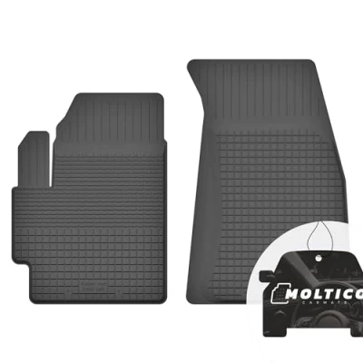 Abbildung von Vorne Gummimatten mit Rand Auto Fußmatten Gummi Automatten Passgenau 2 teilig Set passend für Mitsubishi ASX ab 2010