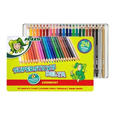 Abbildung von JOLLY Kreativset Supersticks Delta, 24 Buntstifte, (24 tlg)