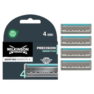 Abbildung von WILKINSON Rasierklingen QUATTRO TITANIUM SENSITIVE, 4 tlg.