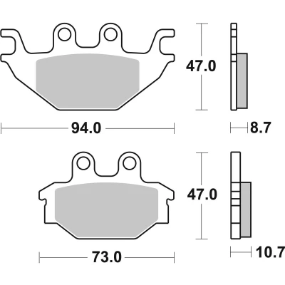 Abbildung von TRW Sinter Offroad MCB760SI Bremsbelagsatz