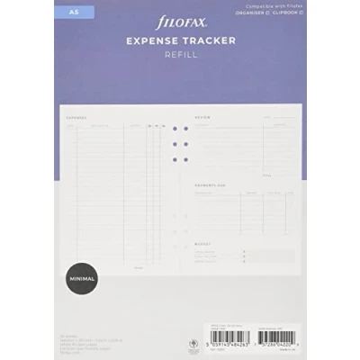 Abbildung von Filofax Einlage Organiser Expense Tracker Refill A5