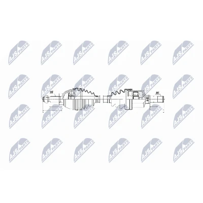 Abbildung von NTY NPW FR 055 Antriebswelle Vorderachse links, 620 FORD: Transit Connect Mk1 Kastenwagen, Tourneo