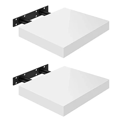 Abbildung von Woltu Wandregal, 2 tlg., Wandboard freischwebend Schweberegal Holz
